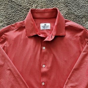 Mizzen + Main Men’s Dress Shirt Size Large Trim Fit